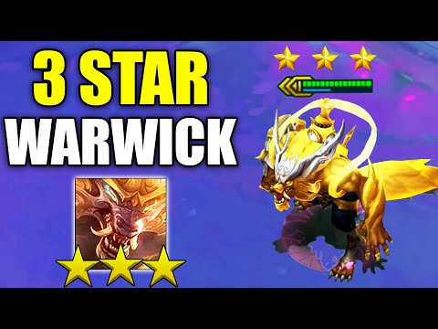 3 STAR WARWICK!⭐⭐⭐ Chosen Hunter WW can solo carry! (Teamfight Tactics TFT Fates Set 4)