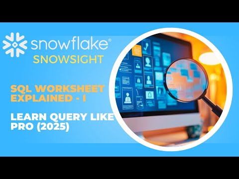 Data Engineering How To Use Snowflake Sql Worksheet I Snowsight Tutorial 2025