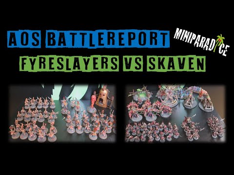 Age of Sigmar Battle Report - Fyreslayers vs Skaven