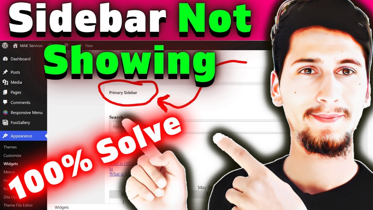 Why is my WordPress sidebar not working? Tipseri