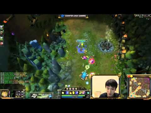 CLG Doublelift playing ezreal bot lane 5v5 team ranked (nov 2012)