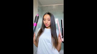 Straightening My Curly Hair! *curly to straight*
