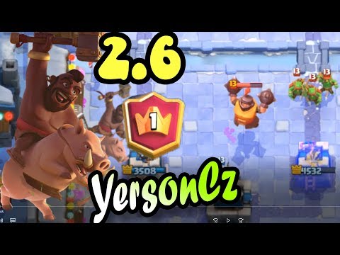 2.6 Hog Cycle  6300+ gameplays 🔥YersonCz 👈 Clash Royale