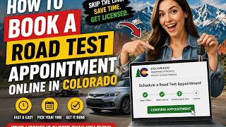 How to book a road test appointment online in Colorado