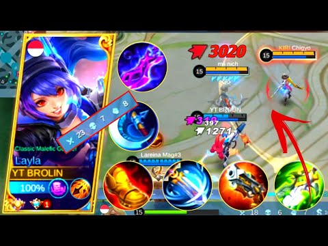 Layla Full Build High Damage !! This Build Is Strong For Layla !! MLBB