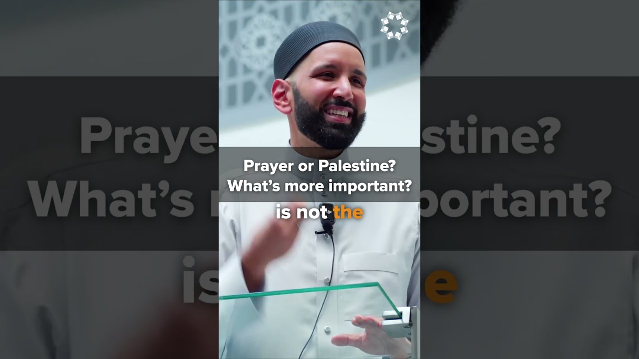 Prayer or Palestine? What's More Important? | Dr. Omar Suleiman