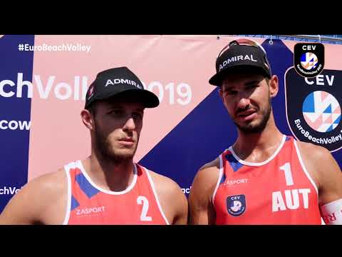 Ermacora/Pristauz (AUT) find out they won #EuroBeachVolley bronze medals