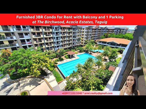 [Rented] DMCI 3BR Condo for Rent (A610) at The Birchwood, Acacia Estates Taguig