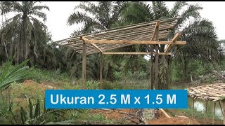 Download lagu Membuat Gubuk Sederhana Dipinggir #kolampemancingan mp3