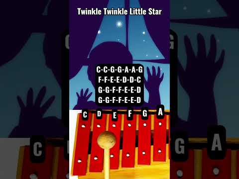 How to Play "Twinkle Twinkle Little Star" on Glockenspiel/Xylophone (Easy Tutorial) #lullaby