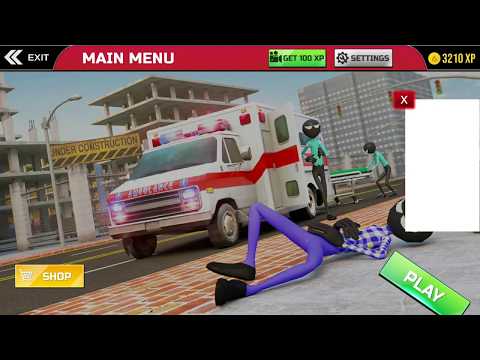Stickman Rescue Ambulance Driving EP-02~Emergency Ambulance Car Drive~Android Gameplay.