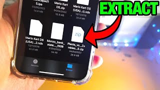 ANY iPhone How To Extract & Open ZIP File!