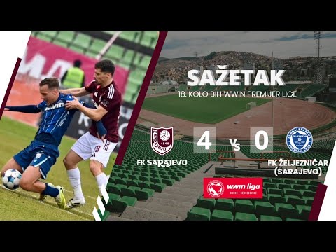SAŽETAK: FK Sarajevo 4:0 FK Željezničar / 18. Kolo WWIN Liga BiH (2025/2026)