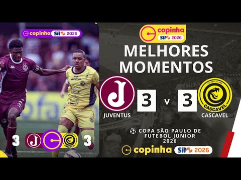 CA Juventus vs FC Cascavel | Melhores Momentos | 1ª Rodada | Copinha 2026