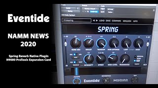 Video thumbnail for EVENTIDE NAMM NEWS 2020 - Spring Reverb PlugIn / H9000 ProTools Expansion Card by Sound Service GmbH