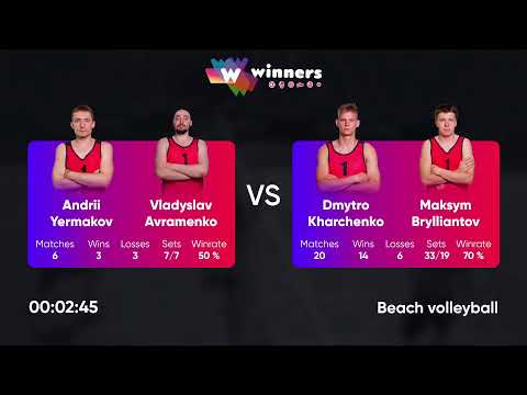 23:20 I. Ivanov / O. Yurtov - I. Kobylianskyi / R. Voloshchuk 15.01.2023 | Winners Beach Volleyball