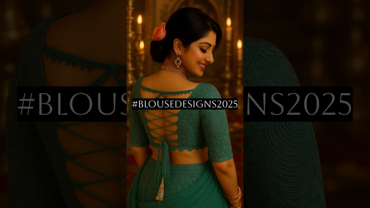 5 Stunning Saree Blouse Designs 2025 | Trending Ethnic & Wedding Looks | #Saree #Shorts #ShortsFeed