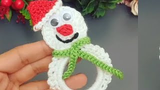 Crochet cute snowman