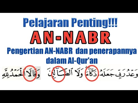 apa itu Nabr dalam Al-Qur'an? bagaimana penerapan Nabr dalam Al-Qur'an?@belajartajwidpemula6826