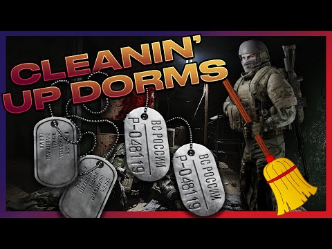 CLEANING Out Dorms on Customs - 7 PMC Kills - Escape From Tarkov