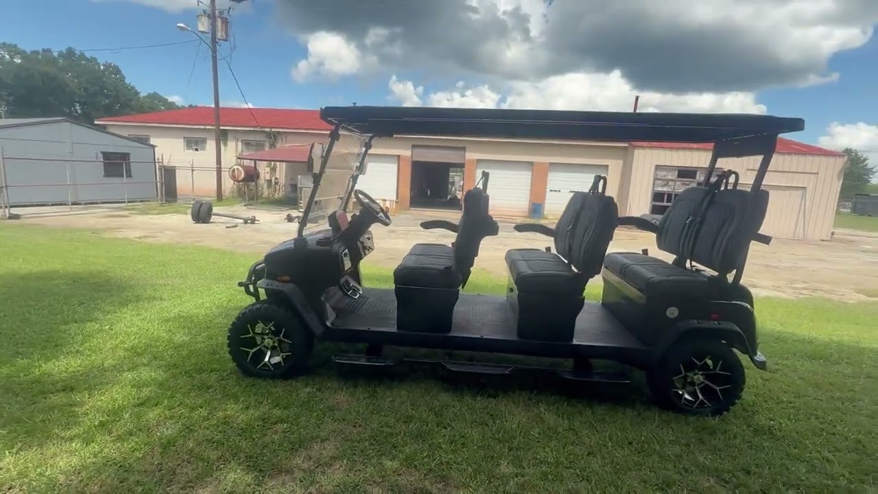 New 2026 Denago EV ROVER XXL-T BLACK Golf Cart - Video