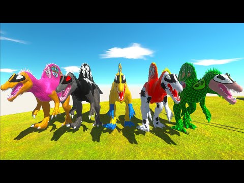 Dinosaurs Race Champions Marvel Jurassic World Ev Spino Superhero - Animal Revolt Battle Simulator