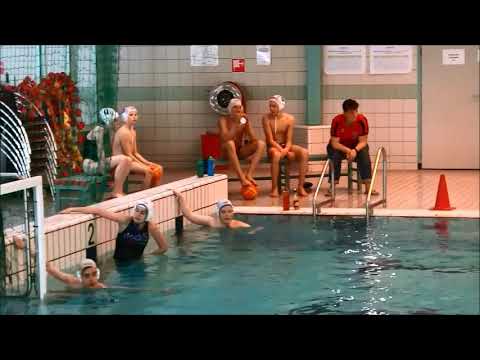 Waterpolo hele wedstrijd ZVVS DG1 tegen De Gouwe DG1  2016 04 16  eindstand 32 tegen 1