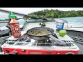 My First CATCH N' COOK Was a DISASTER  (How I Lit My Boat On Fire)