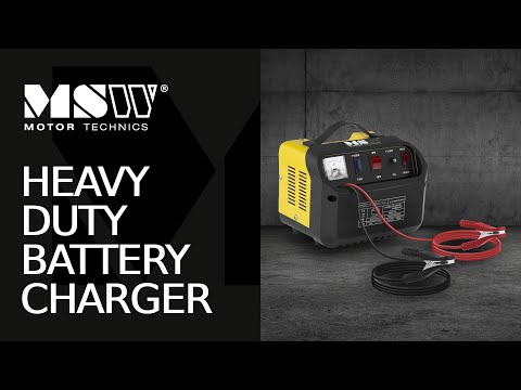 video - Heavy Duty Battery Charger - 6/12 V - 5/8 A - Diagonal Control Panel