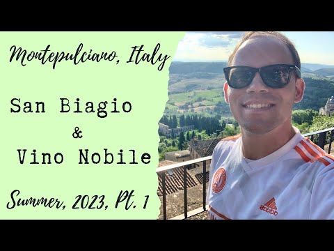 Montepulciano, Itália - Verão 2023, ponto 1 - Caminhada em San Biagio e Vino Nobile Consorzio