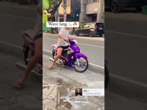 Purple Honda wave Lang baon 💜 🔥