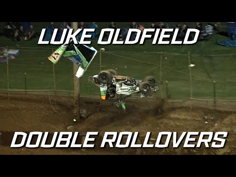 Sprintcars: Luke Oldfield Rollovers - Archerfield Speedway