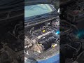 Wife washing her engine