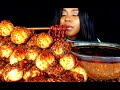 BOILED EGG MUKBANG ASMR EATING CAJUN SEAFOOD BOIL SAUCE 10 SPICY BOILED EGGS CHALLENGE EGG BOIL