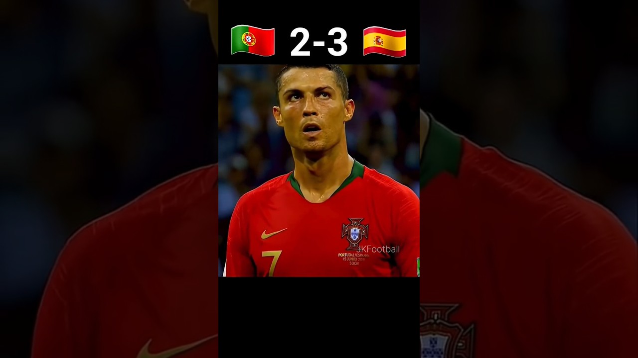 Portugal vs Spain FIFA World Cup 2018 Highlights, Ronaldo Hatrick #football #shorts #cr7 #trending