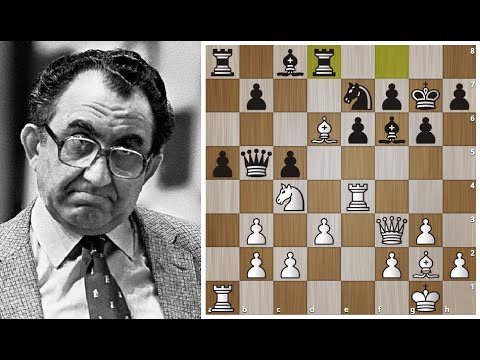 Тигран Петросян Жертвует Ферзя в Дебюте и разрывает противника в 21 ход! Шахматы.