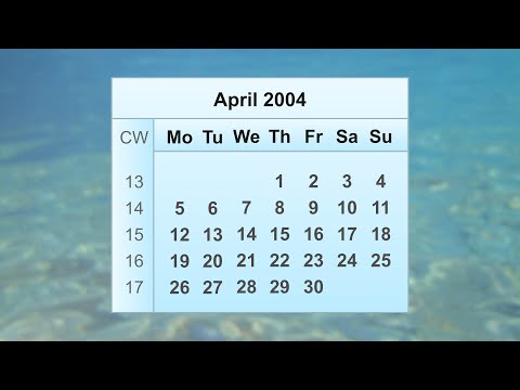 April 2004 Calendar