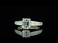 Channel Set Baguette Eternity Diamond Engagement Ring