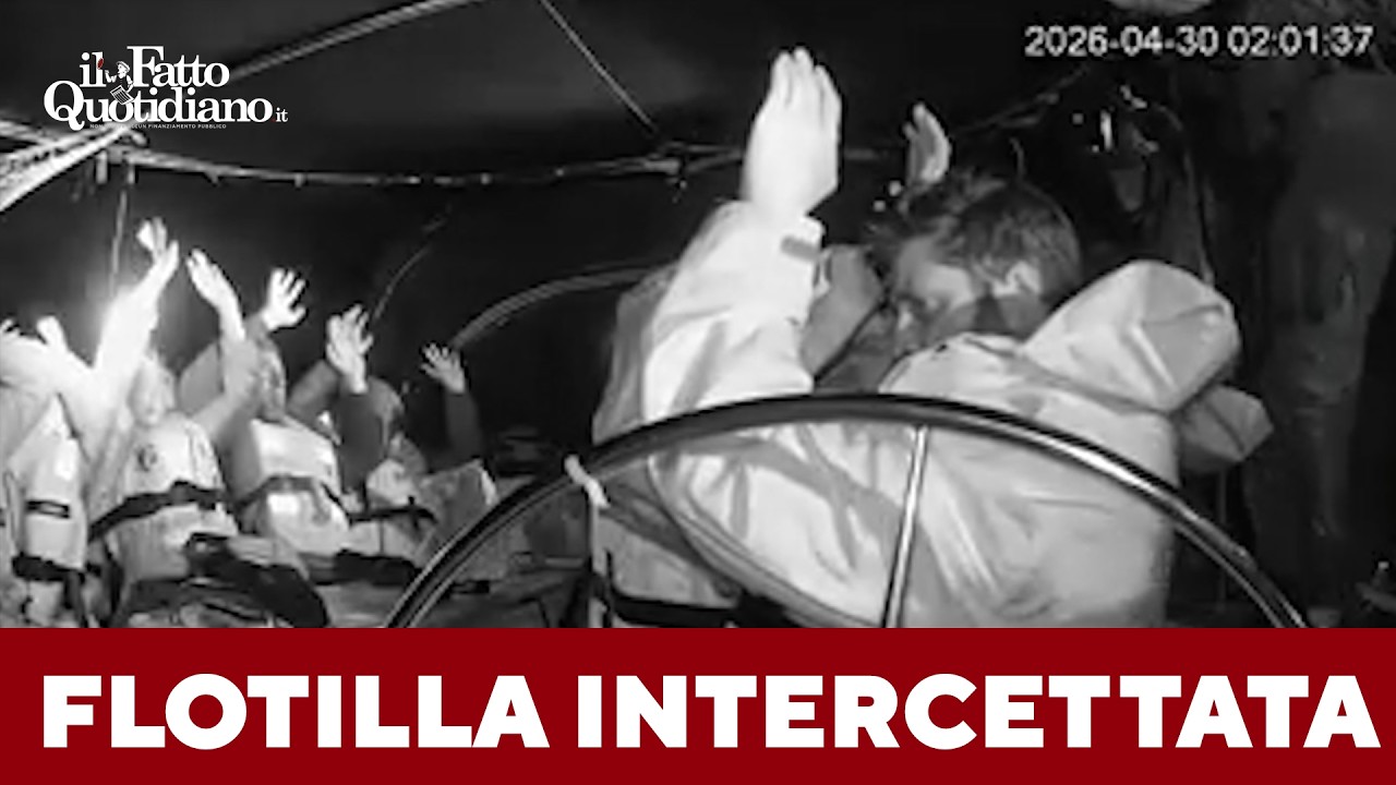 Global Sumud Flotilla, imbarcazioni abbordate al largo di Creta. I video dalle imbarcazioni