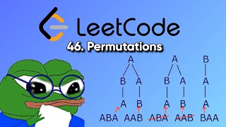 YouTube video 'LeetCode 46 – Permutations Explained SUPER SIMPLE (Backtracking Masterclass)'
