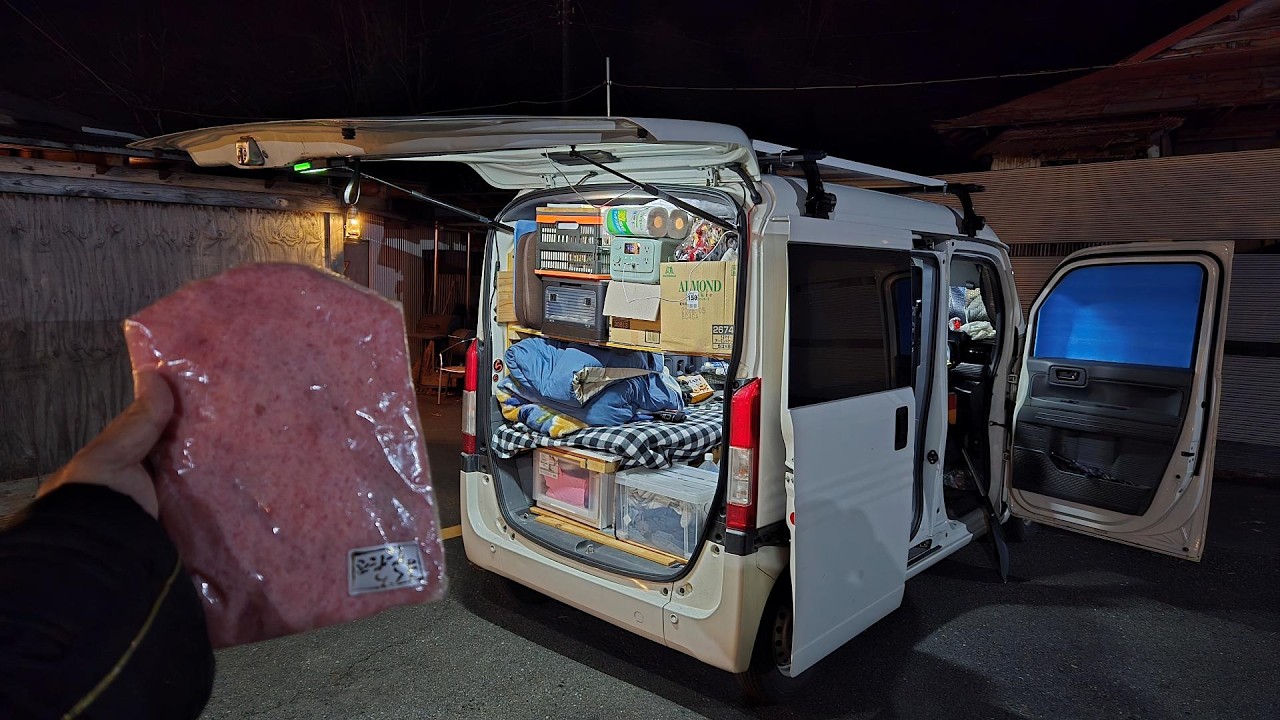 氷点下の夜にゲームセンターのマグロだけで一夜を過ごすワンコイン車中泊