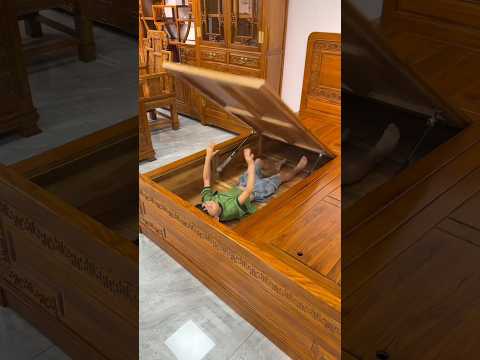 Wooden Double Bed With Storage