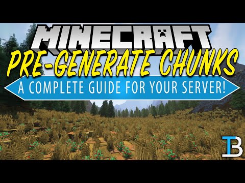 How To Pre-Generate Your World on A Minecraft Server (Pre-Generate Chunks on A Server!)