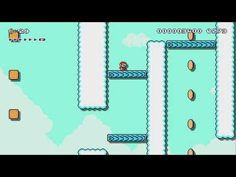 Munchers in the Sky w POW Blocks by SwanMcGon - Super Mario Maker 2 - No Commentary 1bu 1bv