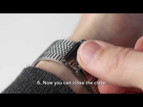 How to attach your STERNGLAS Milanaise or SuperSlim strap
