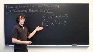 How to Write an Equation That Represents the Relationship Between X & Y