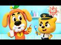 Día De Intercambio ️ 1HORA De Dibujos Animados Sheriff Labrador En Español