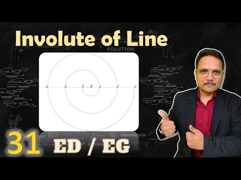 Involute of Line in Engineering Drawing Involute Line