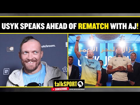 Oleksander Usyk speaks to talkSPORT ahead of rematch with Anthony Joshua in Saudi Arabia! 👀🥊