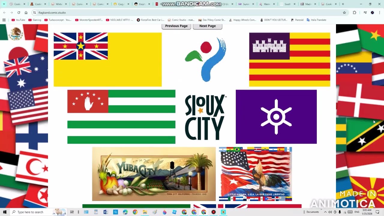 Flag Band Comic Studio has Custom Flags as States, Provinces and More